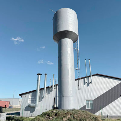 Поокраска водонапорной башни в Могилевской области