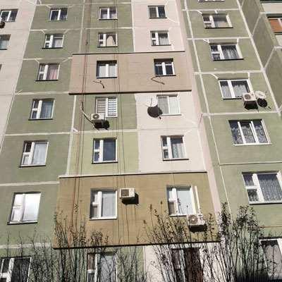Утепление фасада квартиры в Минске по ул.Кедышко