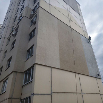 Утепление фасада 3х квартир в Ждановичах, ул Зеленая