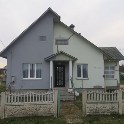 Ремонт штукатурки и покраска частного дома в Островеце